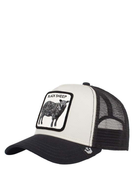 Goorin Bros: The Black Sheep trucker hat w/patch - White/Black - women_1 | Luisa Via Roma