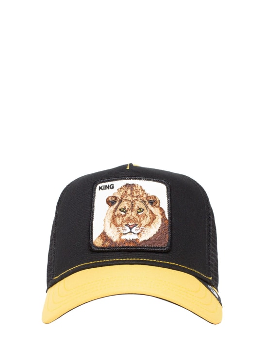 Goorin Bros: The king lion trucker hat w/patch - Black/Yellow - men_0 | Luisa Via Roma