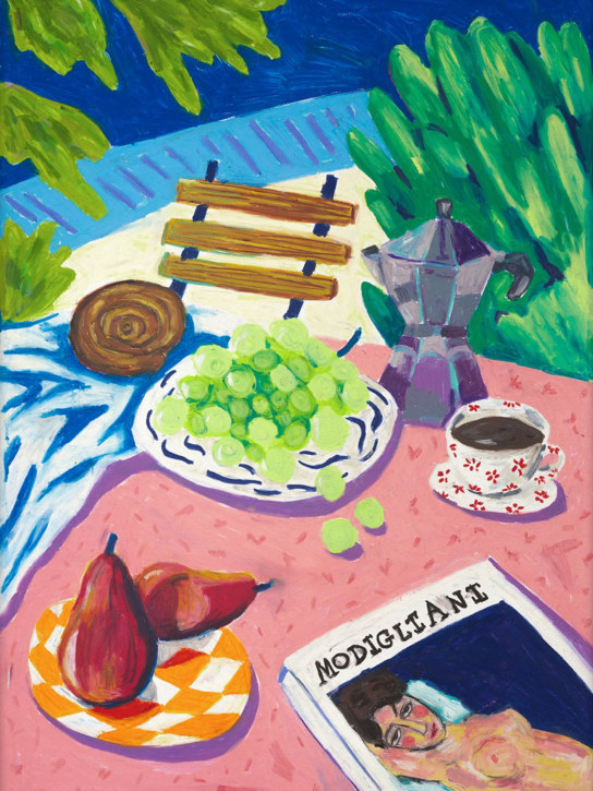 Paper Collective: Modigliani In The Garden print - Multicolor - ecraft_0 | Luisa Via Roma