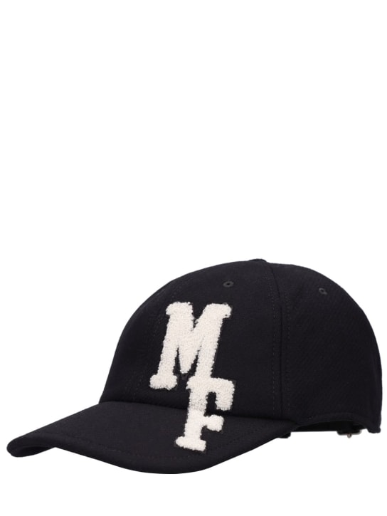 Moncler Genius: Moncler x FRGMT wool blend baseball cap - Black - men_1 | Luisa Via Roma