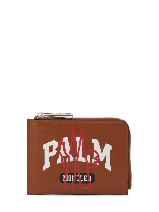 Moncler Genius: Moncler x Palm Angels wallet - Braun - women_0 | Luisa Via Roma