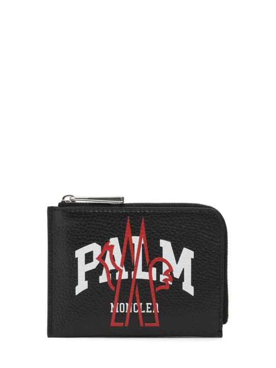 Moncler Genius: Moncler x Palm Angels wallet - 블랙 - men_0 | Luisa Via Roma