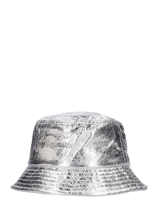 Simon Miller: Metallic Drop bucket hat - Silver - women_1 | Luisa Via Roma