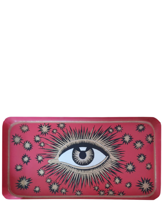 Les Ottomans: Handpainted iron tray - Pink - ecraft_0 | Luisa Via Roma