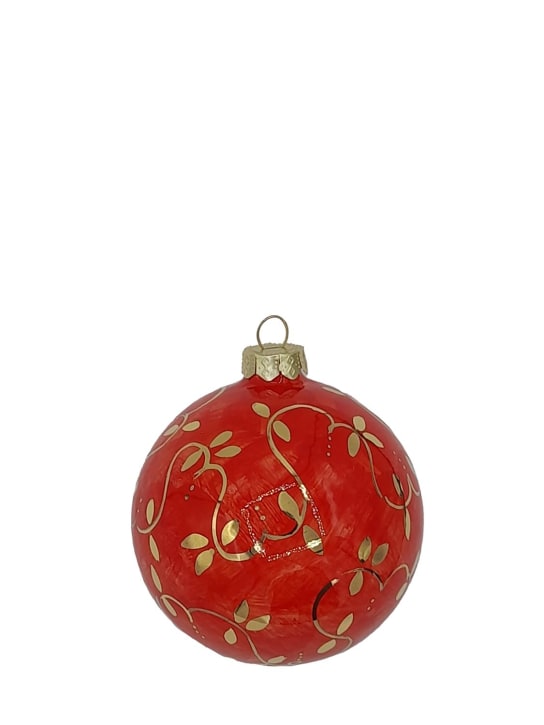 Les Ottomans: Handpainted Christmas ball - Red - ecraft_0 | Luisa Via Roma