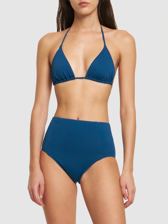 Ulla Johnson: Zahara stretch tech bikini bottoms - Blue - women_1 | Luisa Via Roma