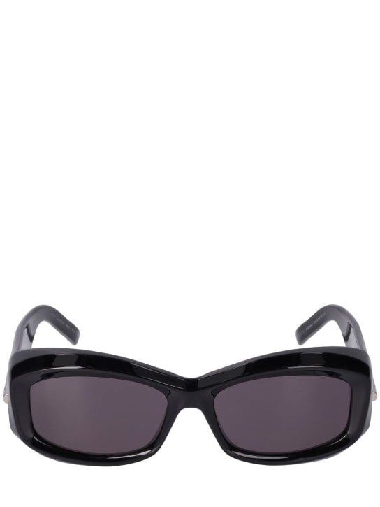 Givenchy: Occhiali da sole geometrici G180 - Nero/Grigio - women_0 | Luisa Via Roma