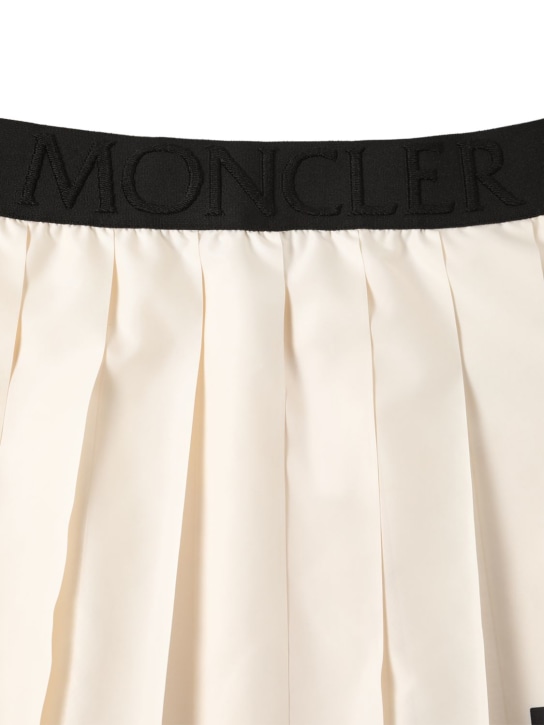 Moncler: Tech taffeta skirt - White - kids-girls_1 | Luisa Via Roma