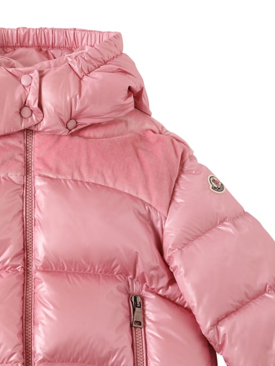 Moncler: Isa nylon down jacket - Medium Pink - kids-girls_1 | Luisa Via Roma