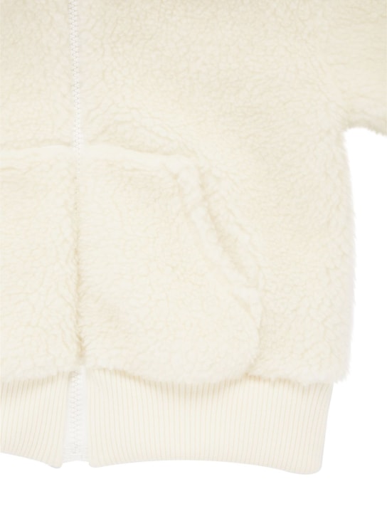 Moncler: Teddy sweatshirt - Natural - kids-girls_1 | Luisa Via Roma