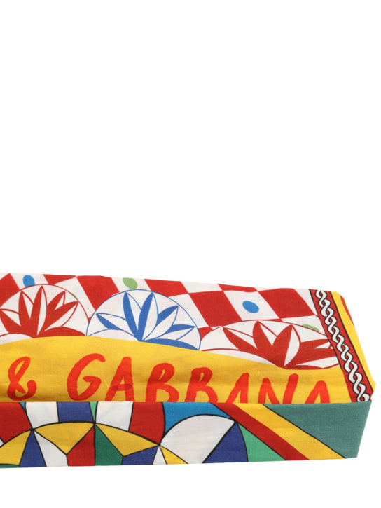 Dolce&Gabbana: Carretto print cotton poplin headband - Multicolor - kids-girls_1 | Luisa Via Roma