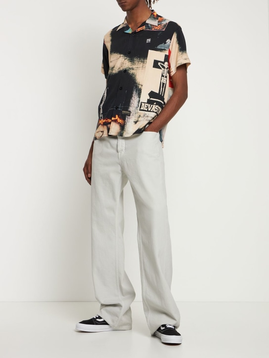 Deva States: Camicia Clamor in misto rayon stampato - Multicolore - men_1 | Luisa Via Roma