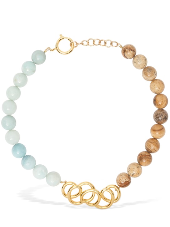 Destree: Elizabeth Candy Icon collar necklace - Multi/Gold - women_0 | Luisa Via Roma