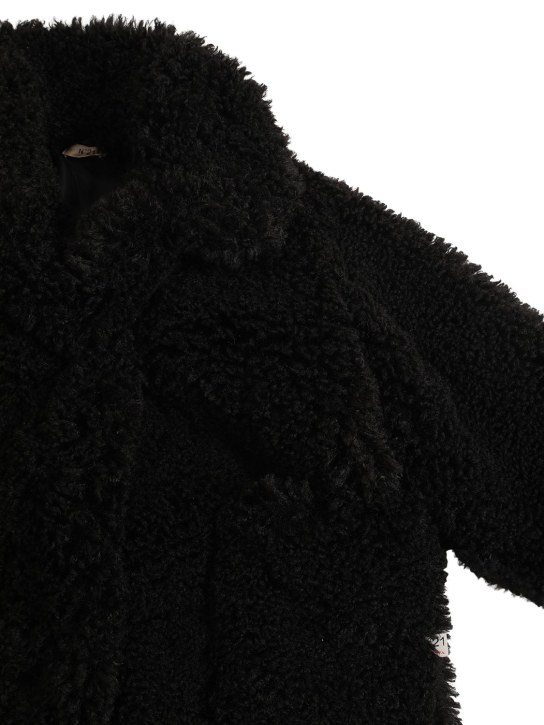N°21: Faux fur coat - Black - kids-girls_1 | Luisa Via Roma