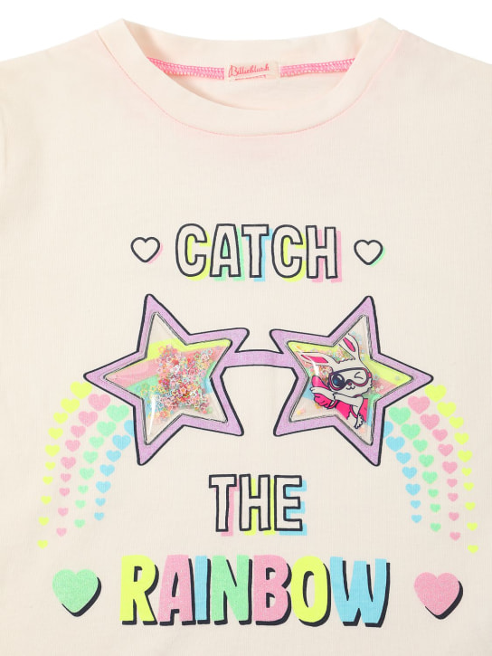 Billieblush: T-shirt en jersey de coton imprimé - kids-girls_1 | Luisa Via Roma
