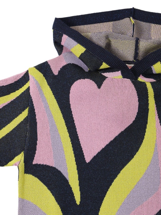 Billieblush: Printed lurex dress w/ tulle skirt - Multicolor - kids-girls_1 | Luisa Via Roma