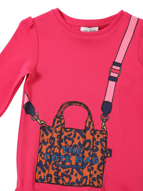 Marc Jacobs: Printed cotton jersey dress - Fuchsia - kids-girls_1 | Luisa Via Roma
