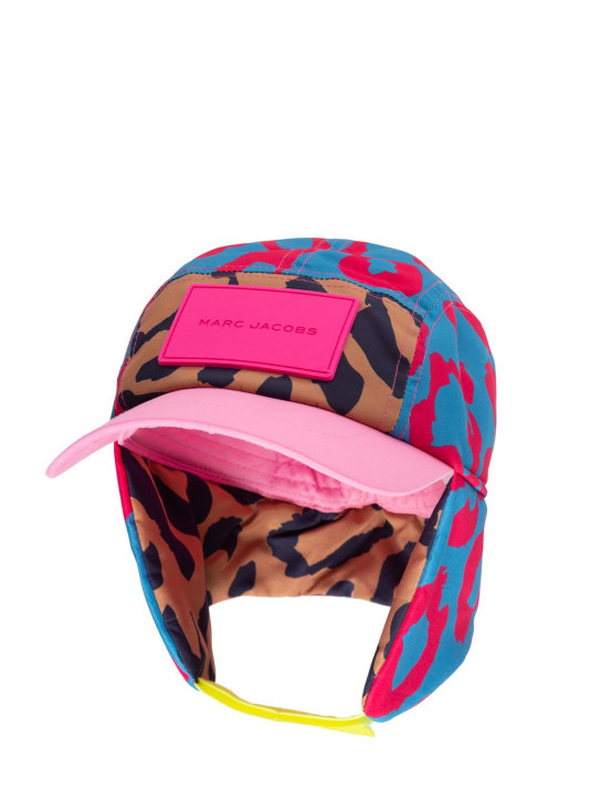 Marc Jacobs: All over print nylon hat - Multicolor - kids-girls_1 | Luisa Via Roma