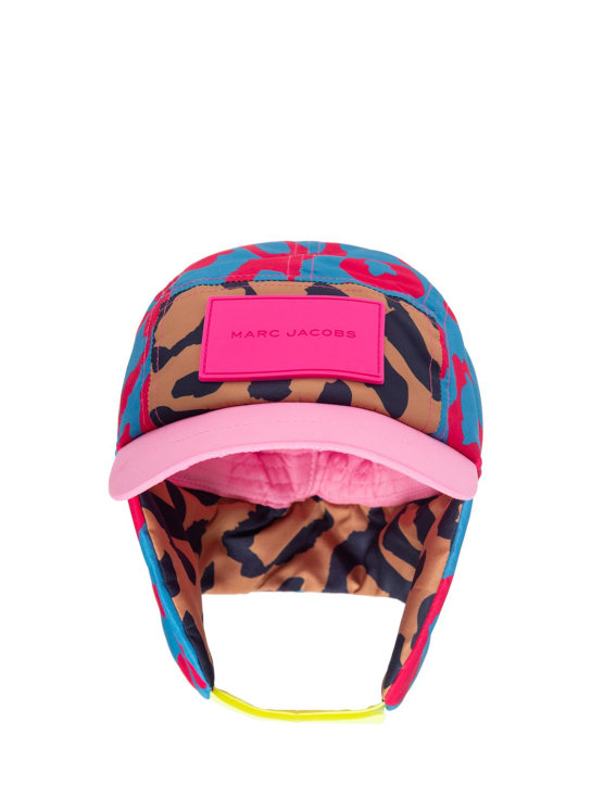 Marc Jacobs: All over print nylon hat - Multicolor - kids-girls_0 | Luisa Via Roma