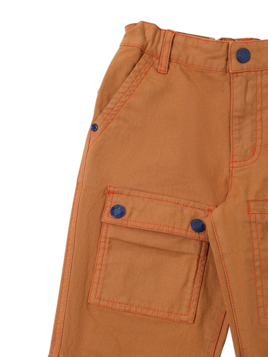Marc Jacobs: Pantaloni cargo in tela di cotone - Rosso - kids-boys_1 | Luisa Via Roma