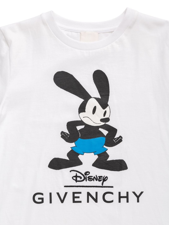 Givenchy: Disney printed organic cotton t-shirt - Blanco - kids-boys_1 | Luisa Via Roma