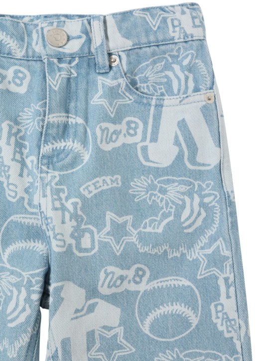 Kenzo Kids: Jeans in denim di cotone con logo - Denim - kids-boys_1 | Luisa Via Roma