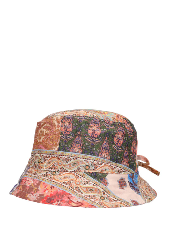 Zimmermann: Printed cotton bucket hat - Multicolor - kids-girls_1 | Luisa Via Roma