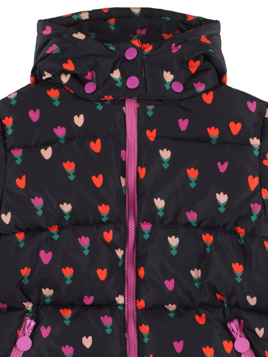 Stella Mccartney Kids: Recycled nylon puffer jacket - Black - kids-girls_1 | Luisa Via Roma