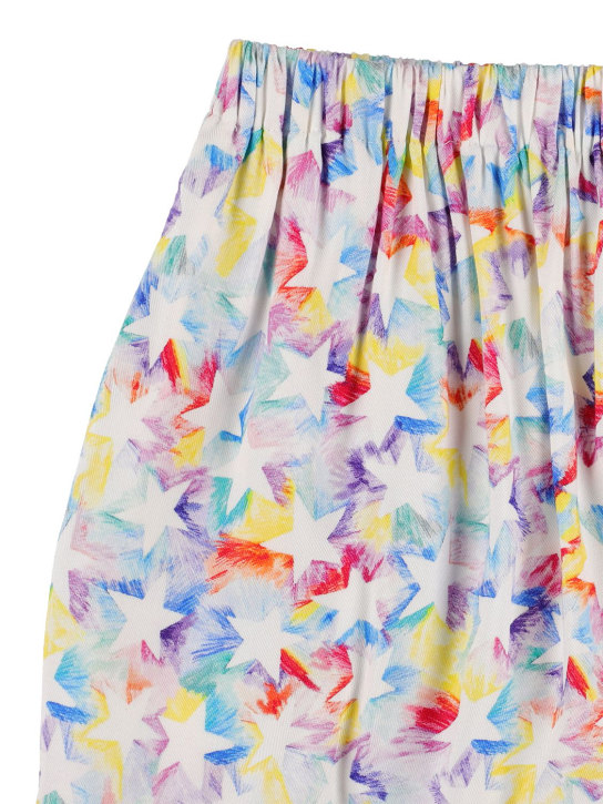 Stella Mccartney Kids: Printed viscose skirt - Multicolor - kids-girls_1 | Luisa Via Roma