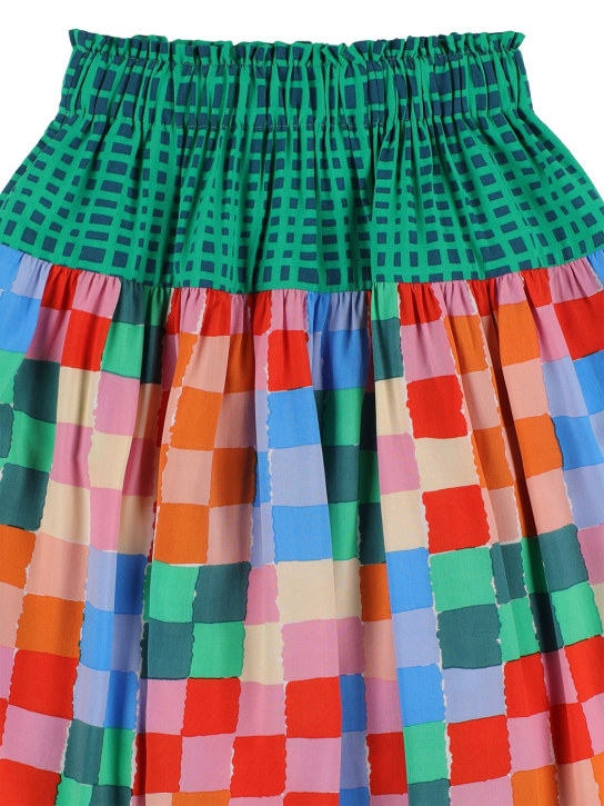 Stella Mccartney Kids: Printed viscose midi skirt - Multicolor - kids-girls_1 | Luisa Via Roma