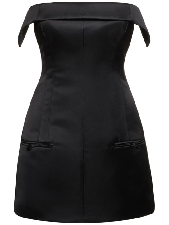 Philosophy Di Lorenzo Serafini: Duchess strapless mini dress - Black - women_0 | Luisa Via Roma