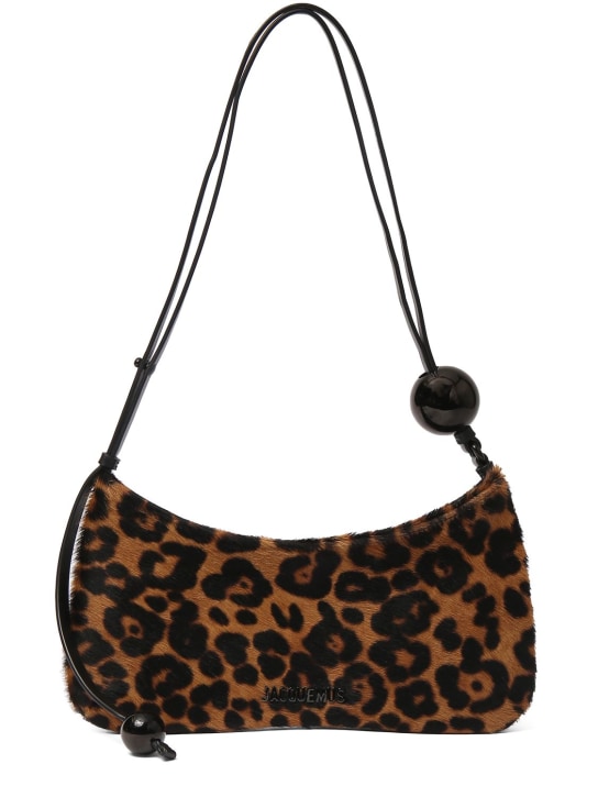 Jacquemus: Le Bisou Perle ponyhair bag - Print Leopard - women_0 | Luisa Via Roma