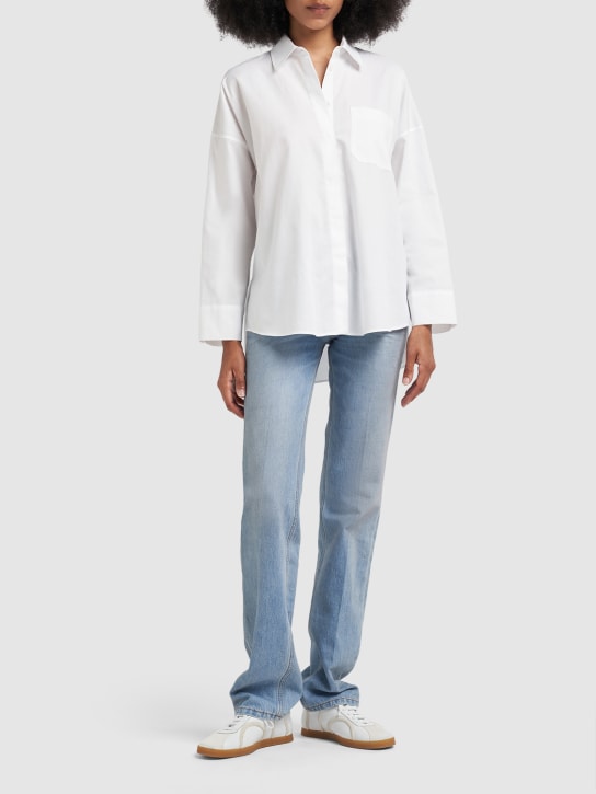 'S Max Mara: Lodola cotton Oxford shirt - White - women_1 | Luisa Via Roma