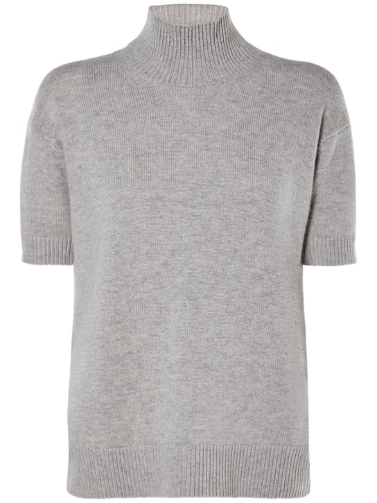 'S Max Mara: Paola wool blend turtleneck sweater - Grey - women_0 | Luisa Via Roma