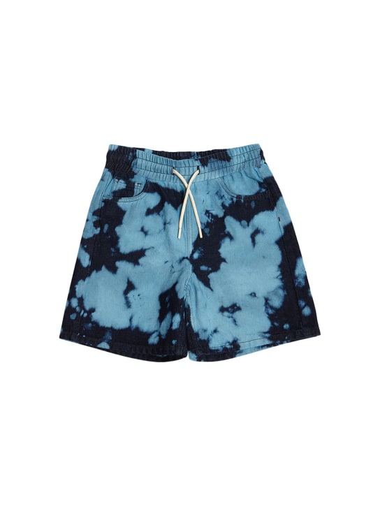 MSGM: Denim shorts - Blue - kids-boys_0 | Luisa Via Roma
