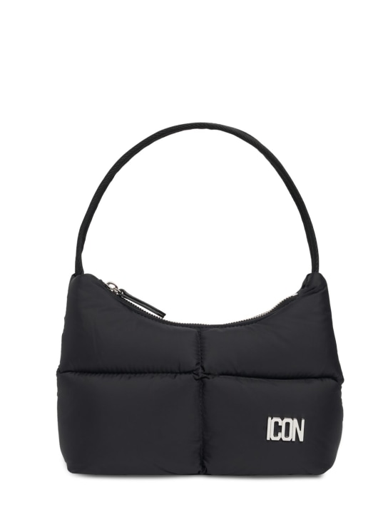 Dsquared2: Icon Clubbing hobo shoulder bag - Black - women_0 | Luisa Via Roma