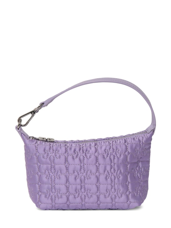 GANNI: Small Butterfly top handle bag - Light Lilac - women_0 | Luisa Via Roma