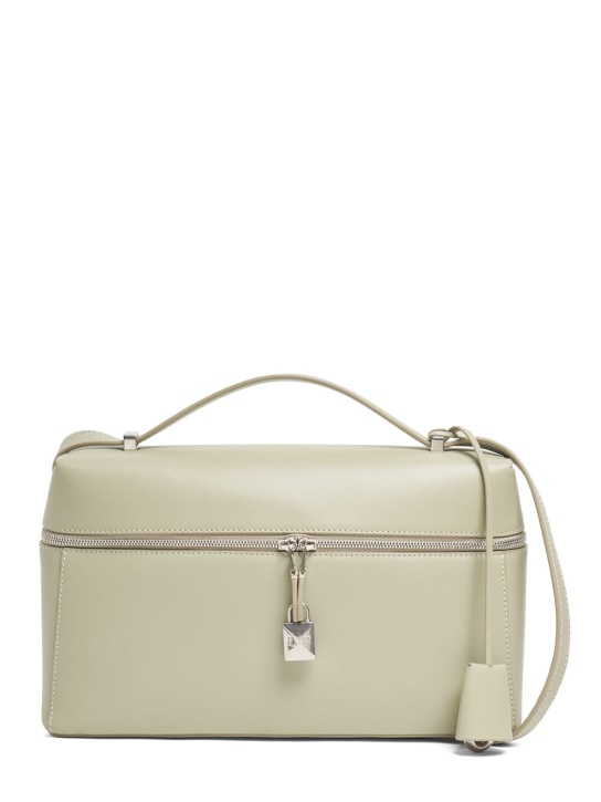 Loro Piana: Extra Bag 27 leather top handle bag - women_0 | Luisa Via Roma
