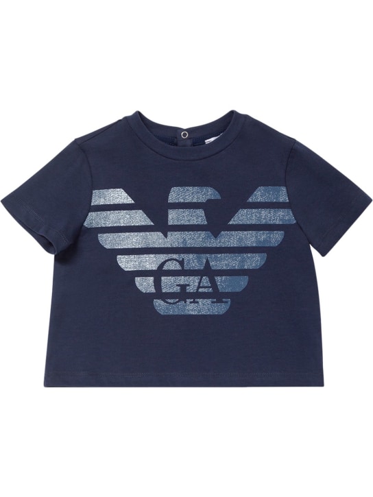 Emporio Armani: Set de 3 camisetas de jersey de algodón - Multicolor - kids-boys_1 | Luisa Via Roma