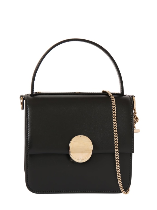 Chloé: Penelope leather top handle bag - Black - women_0 | Luisa Via Roma