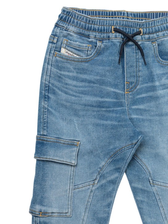 Diesel Kids: Jeans in denim di cotone - Blu - kids-girls_1 | Luisa Via Roma