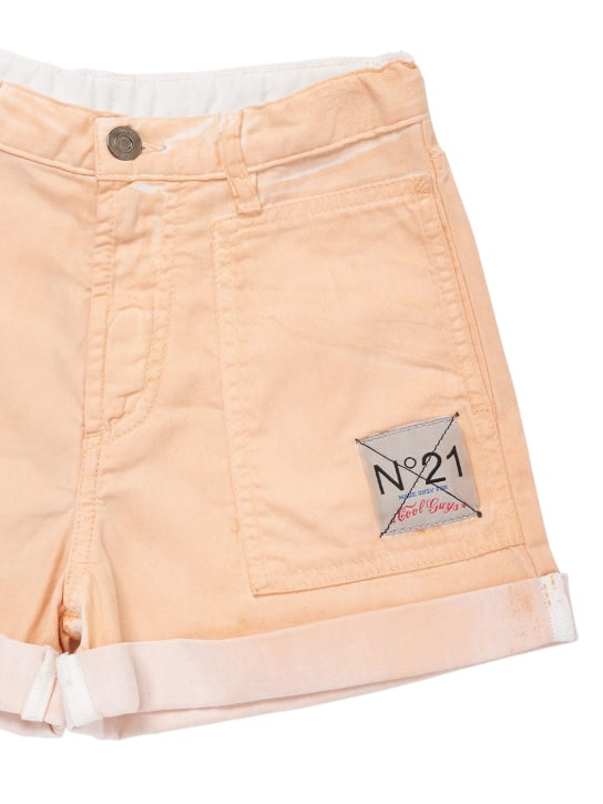 N°21: Cotton shorts - Pink - kids-girls_1 | Luisa Via Roma