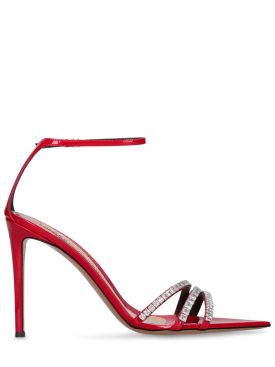 Alexandre Vauthier: 105mm Patent leather sandals - Red - women_0 | Luisa Via Roma