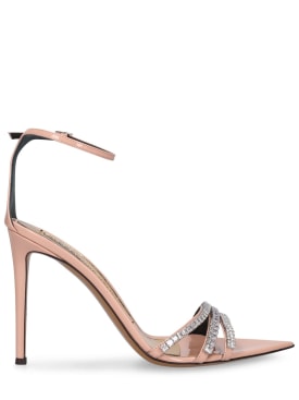 Alexandre Vauthier: 105mm Patent leather sandals - Pink - women_0 | Luisa Via Roma