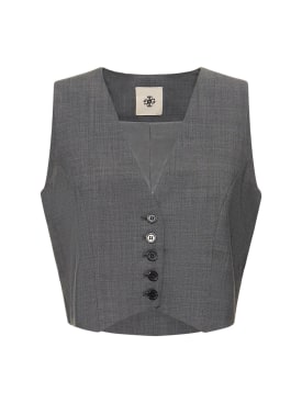 The Garment: Pisa wool blend vest - Heather Grey - women_0 | Luisa Via Roma