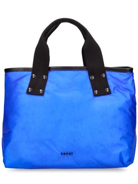 Sacai: Skytex medium tote bag - Blue - men_0 | Luisa Via Roma