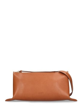 Jil Sander: Small Empire leather shoulder bag - Tan - women_0 | Luisa Via Roma
