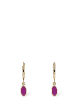 Isabel Marant: New it's all right mismatched earrings - Fuchsia/Gold - women_0 | Luisa Via Roma