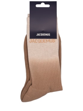 Jacquemus: Les Chaussettes Moisson袜子 - 米黄色 - men_0 | Luisa Via Roma