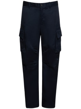 Dsquared2: Stretch cotton cargo pants - Navy - men_0 | Luisa Via Roma